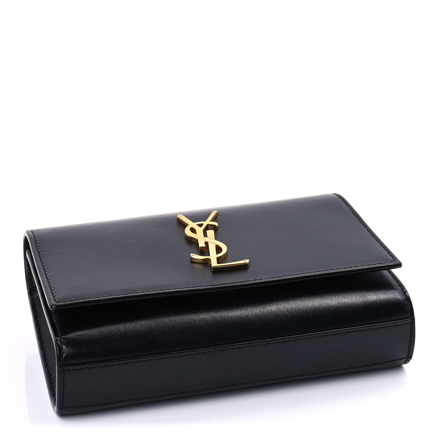 Saint Laurent Smooth Calfskin Monogram Kate Belt Bag  Black Image 3