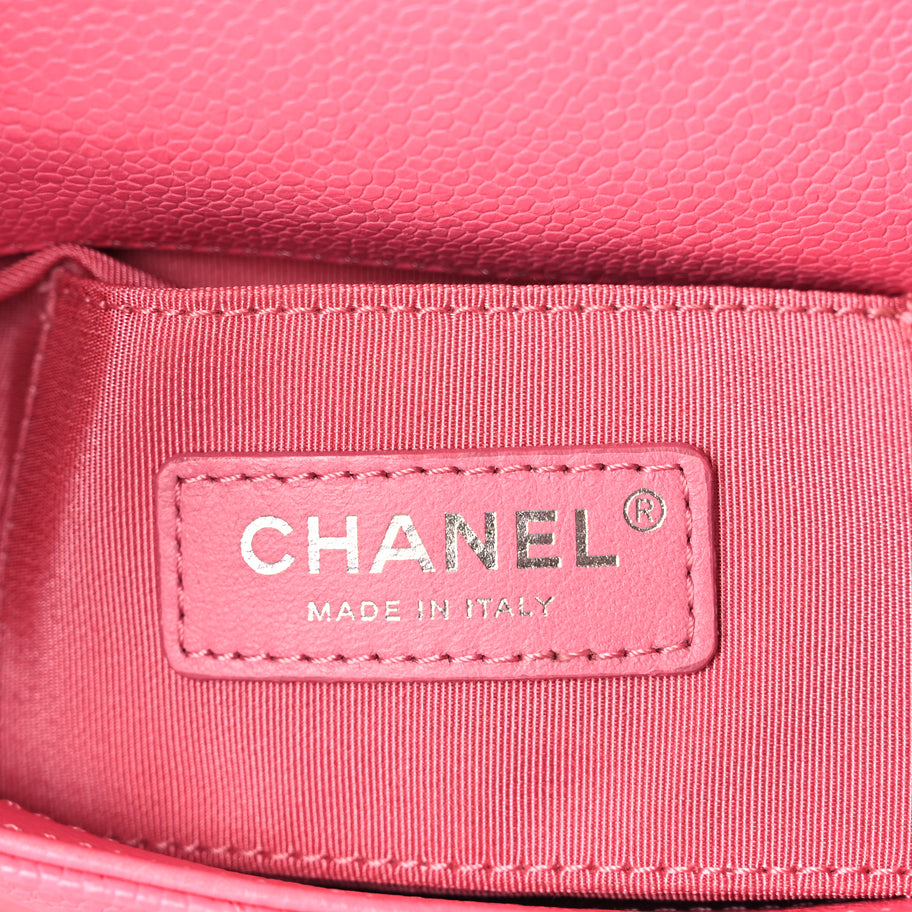 Chanel Caviar Quilted Incognito Mini Square Flap Pink Image 5