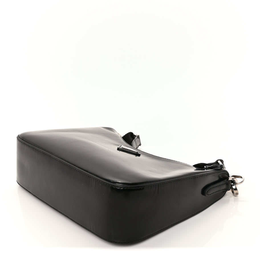 Prada Calfskin Re-Edition 2005 Shoulder Bag  Black Image 8