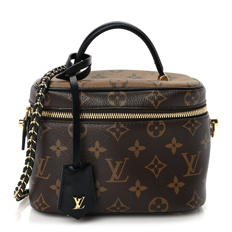  Louis Vuitton Reverse Monogram Vanity Chain Pouch Black