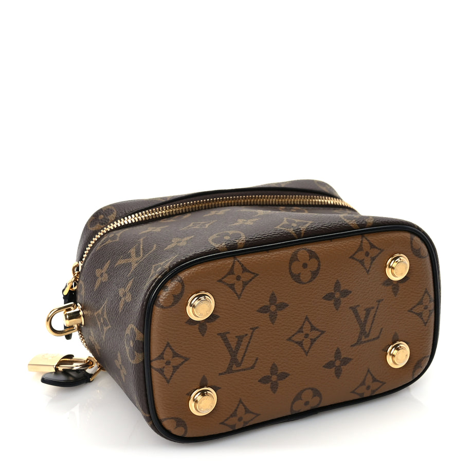 Louis Vuitton Reverse Monogram Vanity Chain Pouch Black Image 3