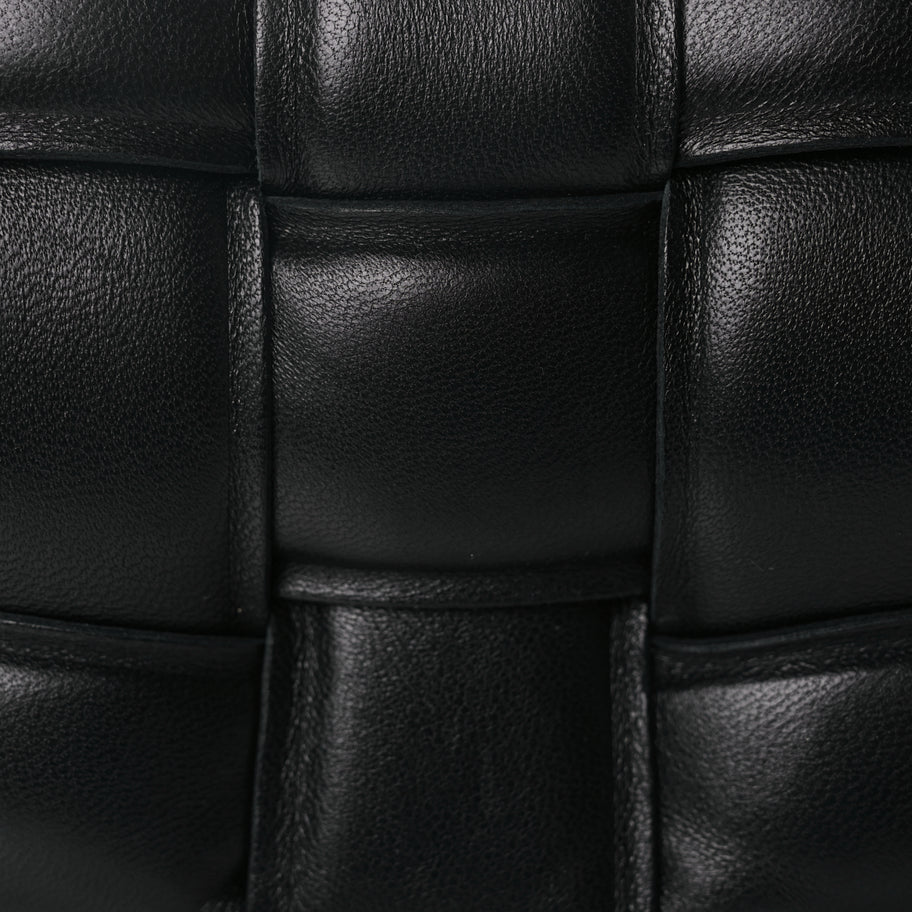 Bottega Veneta Nappa Maxi Intreccio Small Padded Cassette Crossbody Bag Black Image 6