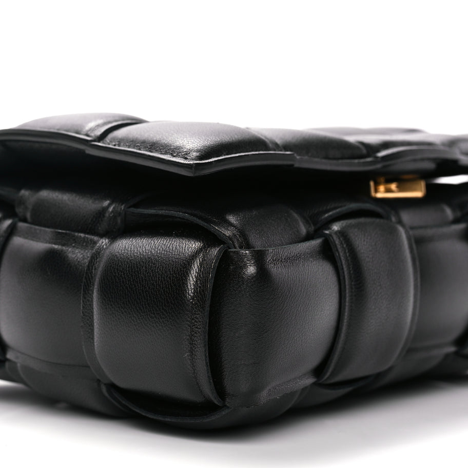 Bottega Veneta Nappa Maxi Intreccio Small Padded Cassette Crossbody Bag Black Image 7