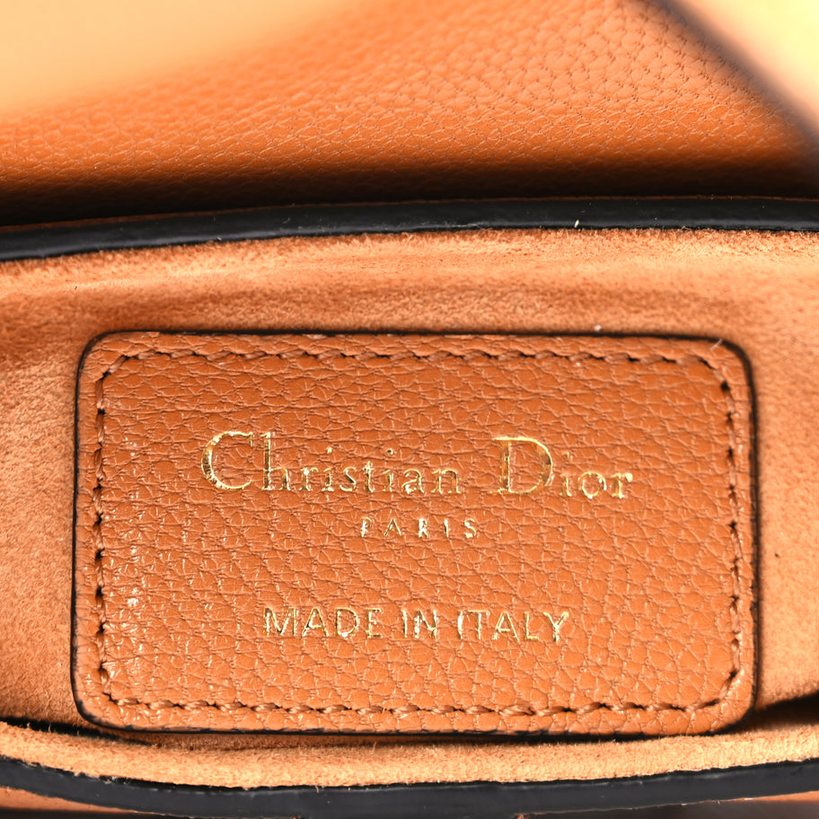 Christian Dior Goatskin Micro Saddle Bag Camello Image 5