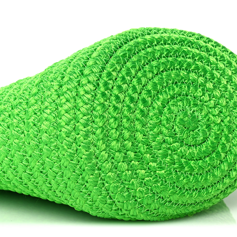 Balenciaga Nylon Lambskin Woven Small Ibiza Basket With Strap Green Image 7