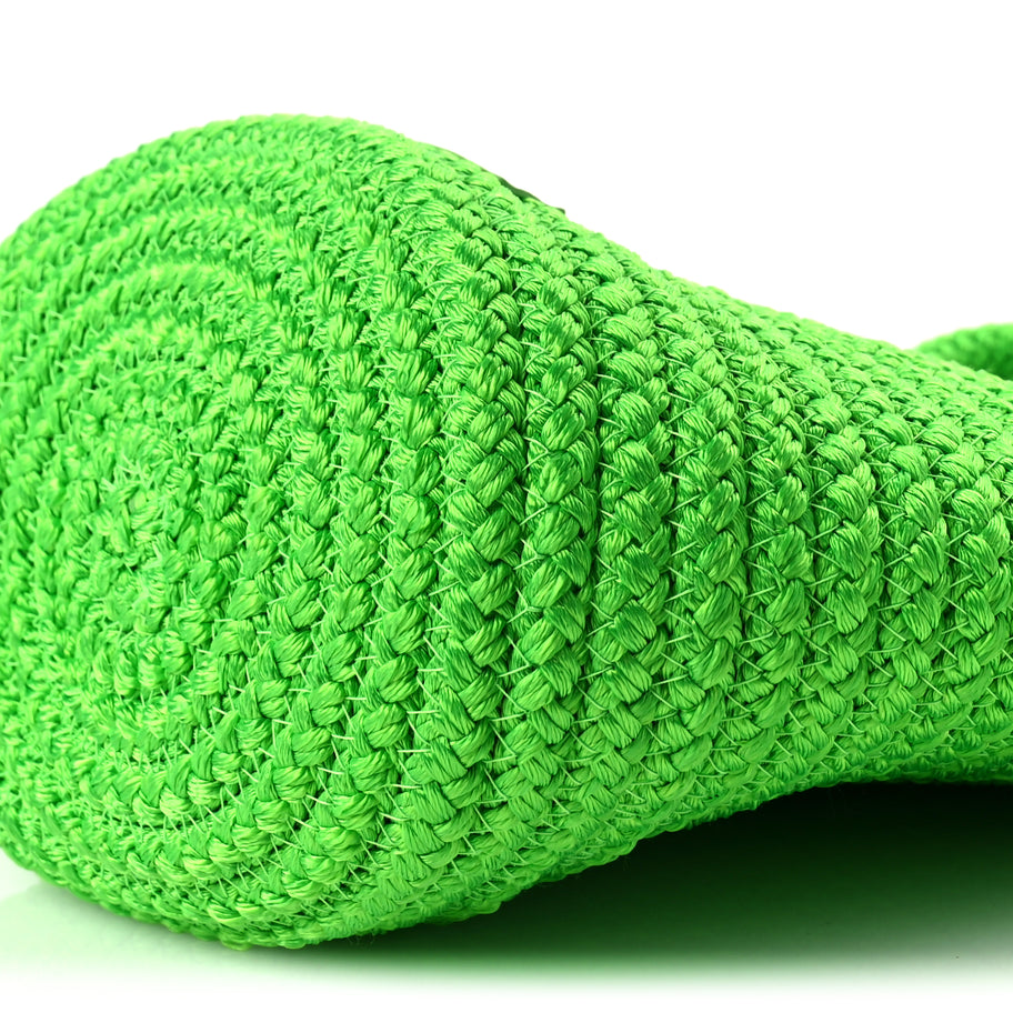 Balenciaga Nylon Lambskin Woven Small Ibiza Basket With Strap Green Image 8