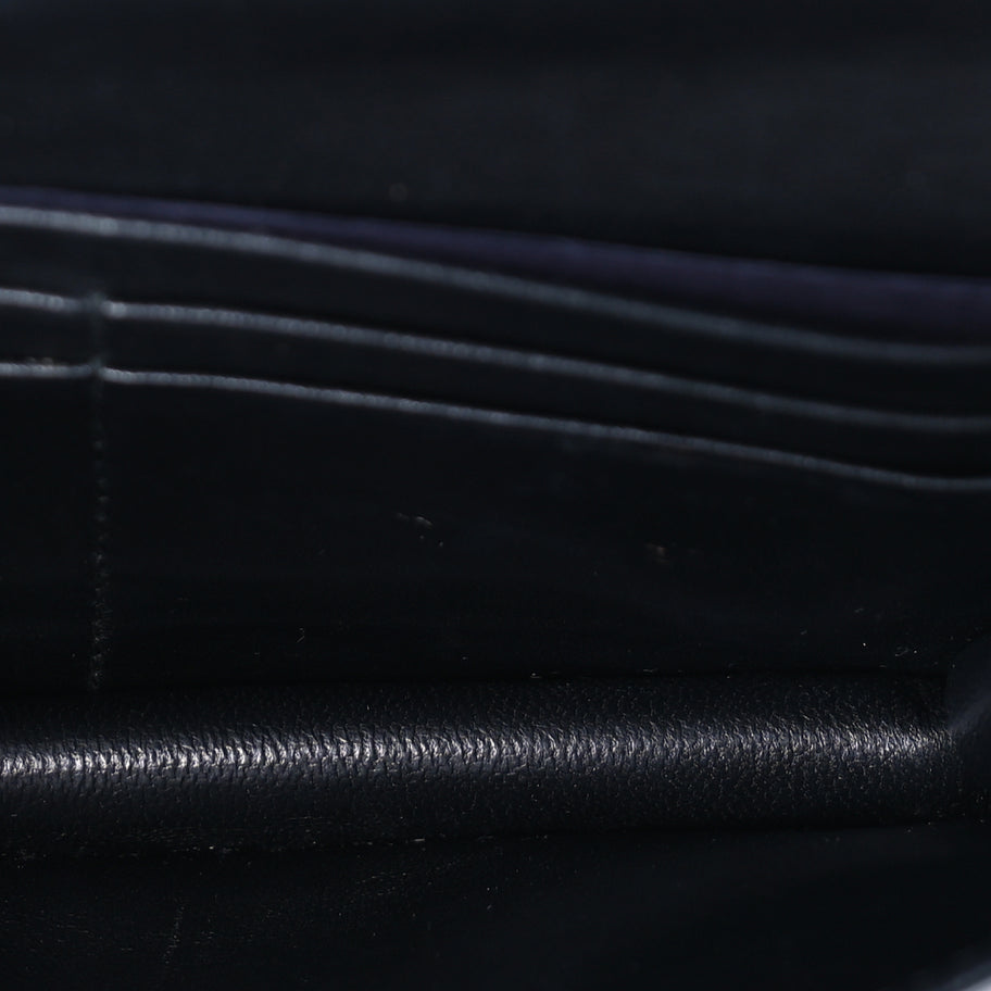 Prada Nappa Gaufre Wallet On Chain  Black Image 4