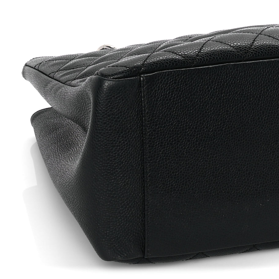 Chanel Caviar Quilted Grand Shopping Tote GST Black Image 8