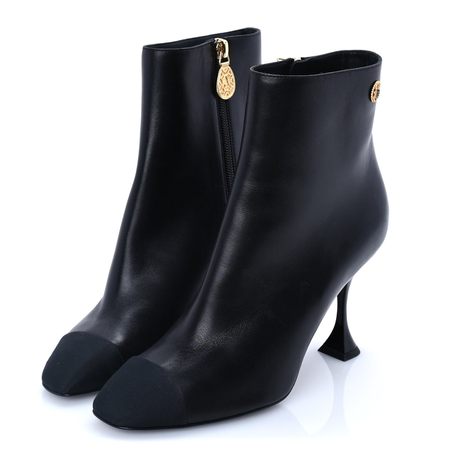 Chanel Calfskin Cap Toe Ankle Boots 37 Image 2