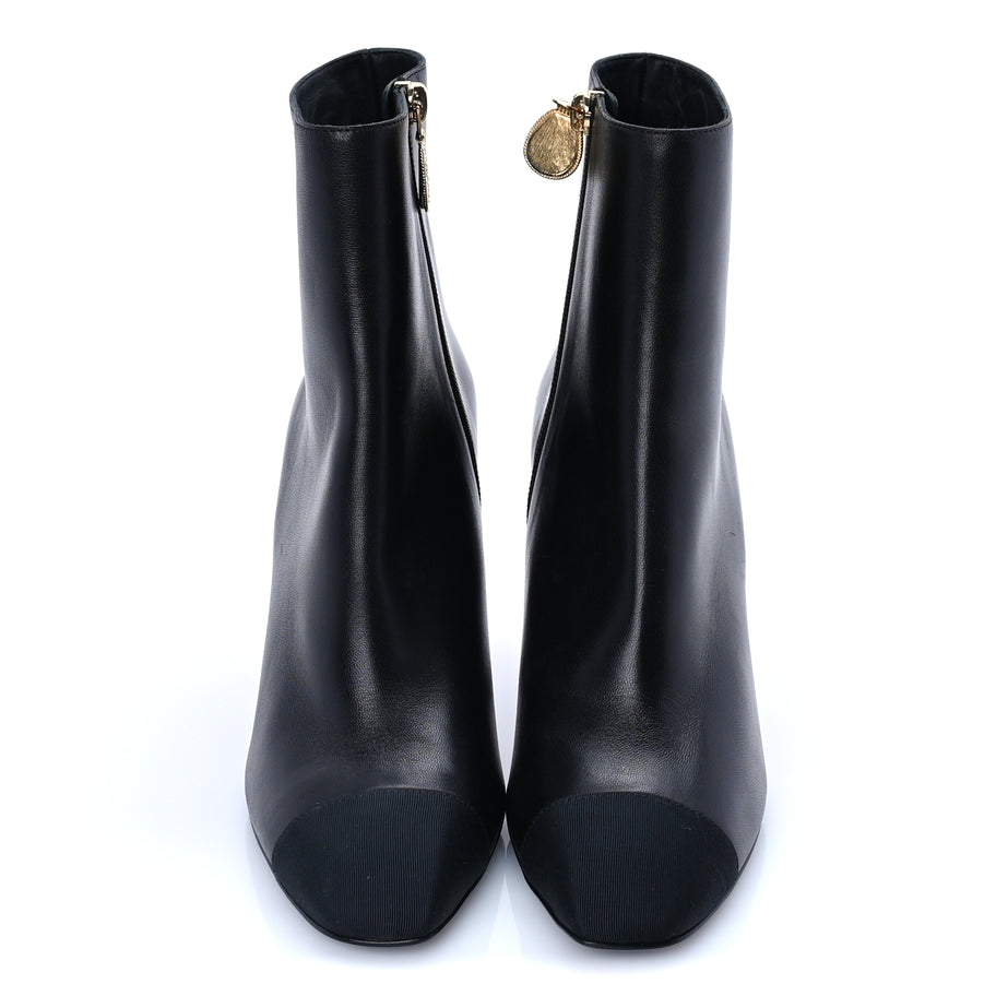 Chanel Calfskin Cap Toe Ankle Boots 37 Image 3