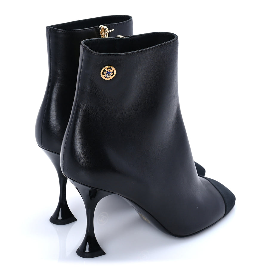 Chanel Calfskin Cap Toe Ankle Boots 37 Image 4