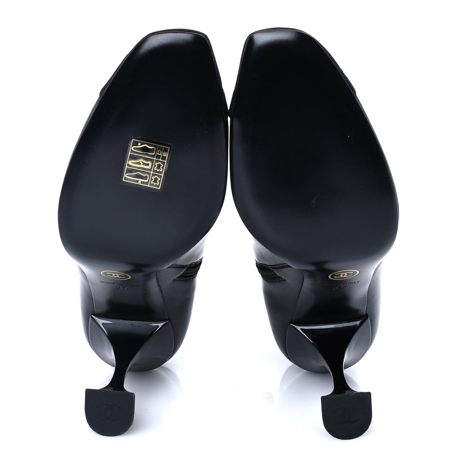 Chanel Calfskin Cap Toe Ankle Boots 37 Image 6