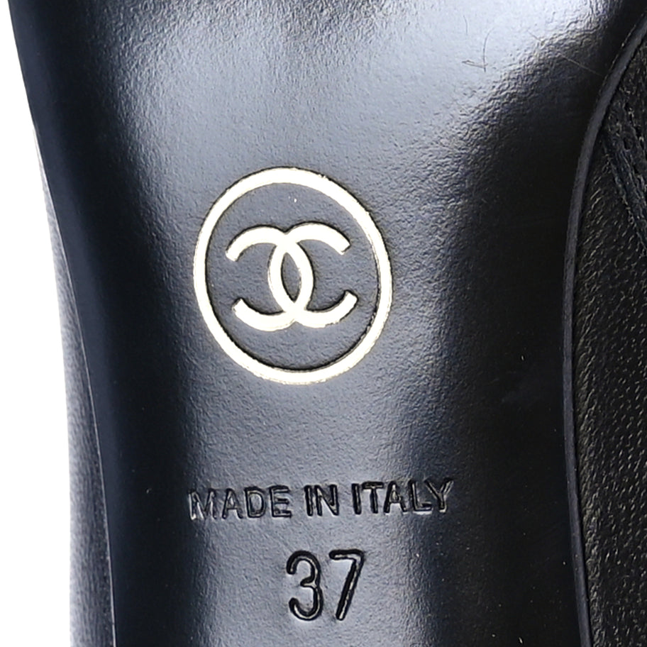 Chanel Calfskin Cap Toe Ankle Boots 37 Image 7