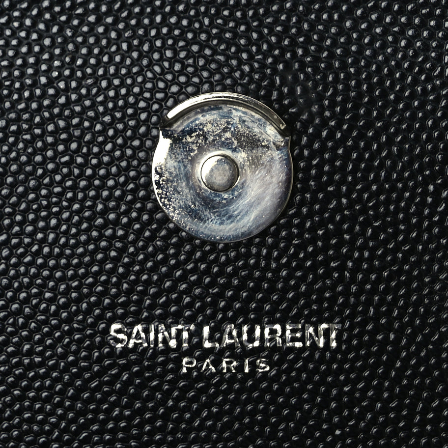 Saint Laurent Grain De Poudre Studded Small Classic Monogram Kate Satchel Image 5
