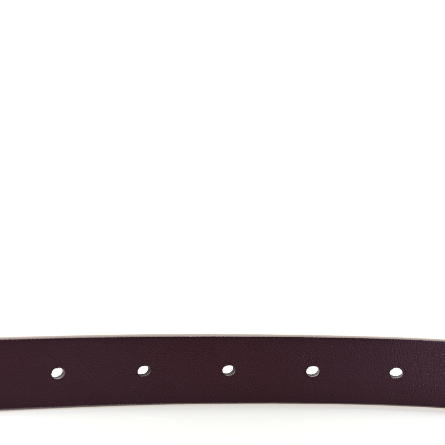 Christian Dior Calfskin Reversible Saddle Belt 75 30 Mauve Purple Image 3