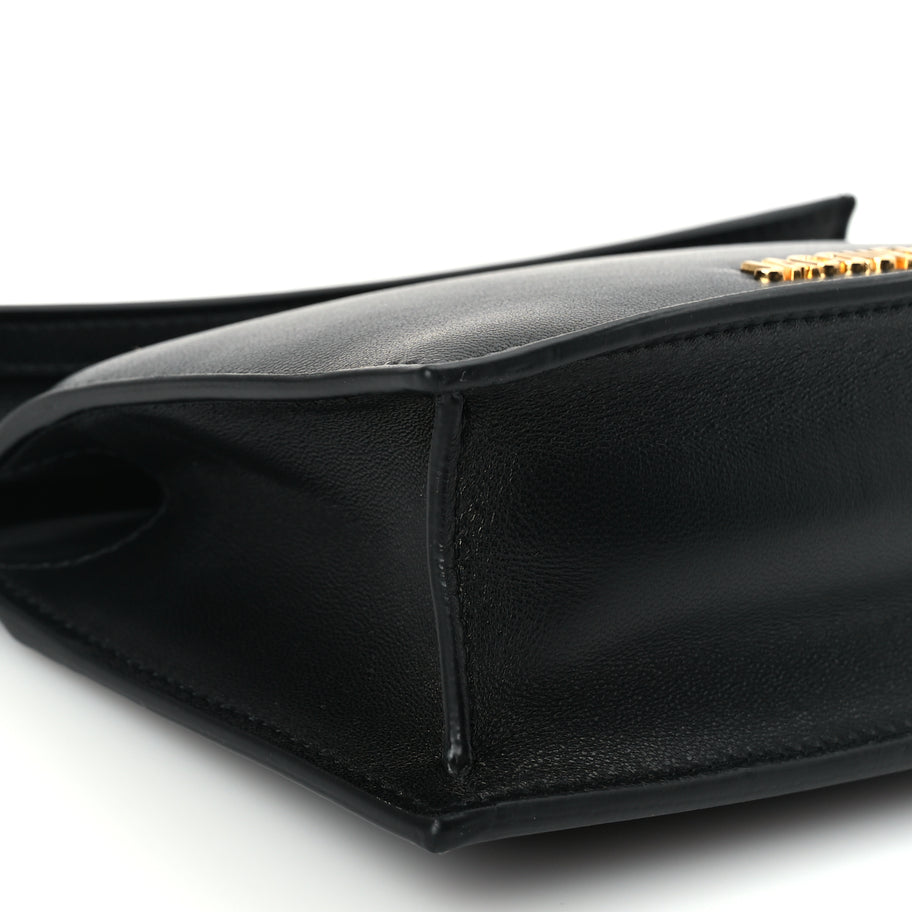 Jacquemus Smooth Calfskin La Petite Pochette Rond Carre Black Image 7