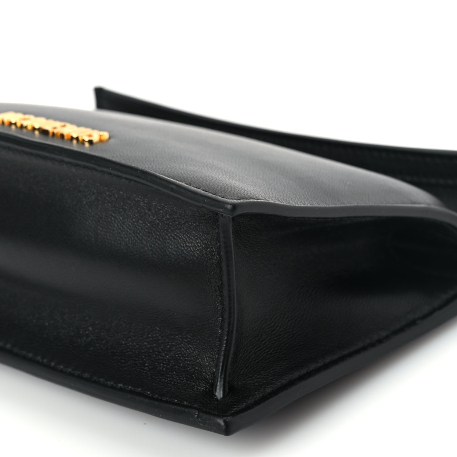 Jacquemus Smooth Calfskin La Petite Pochette Rond Carre Black Image 8
