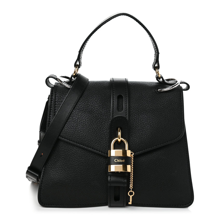 Chloe Grained Calfskin Small Aby Day Shoulder Bag Black Image 1