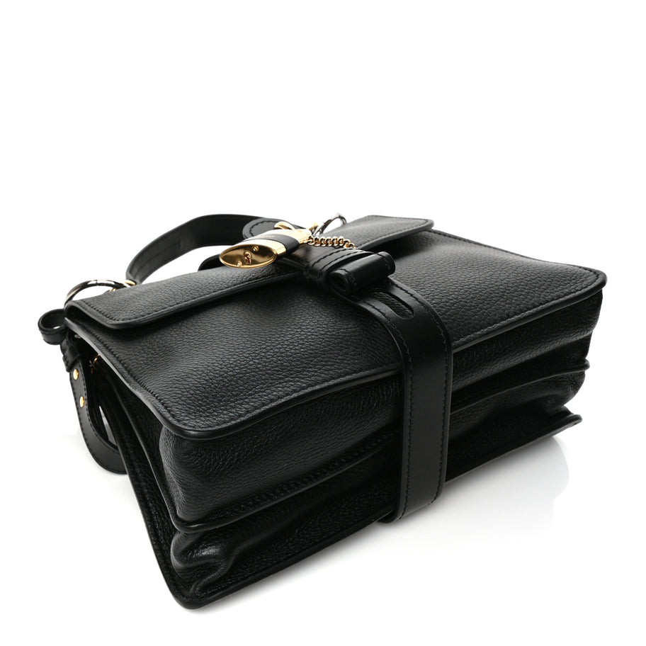 Chloe Grained Calfskin Small Aby Day Shoulder Bag Black Image 3