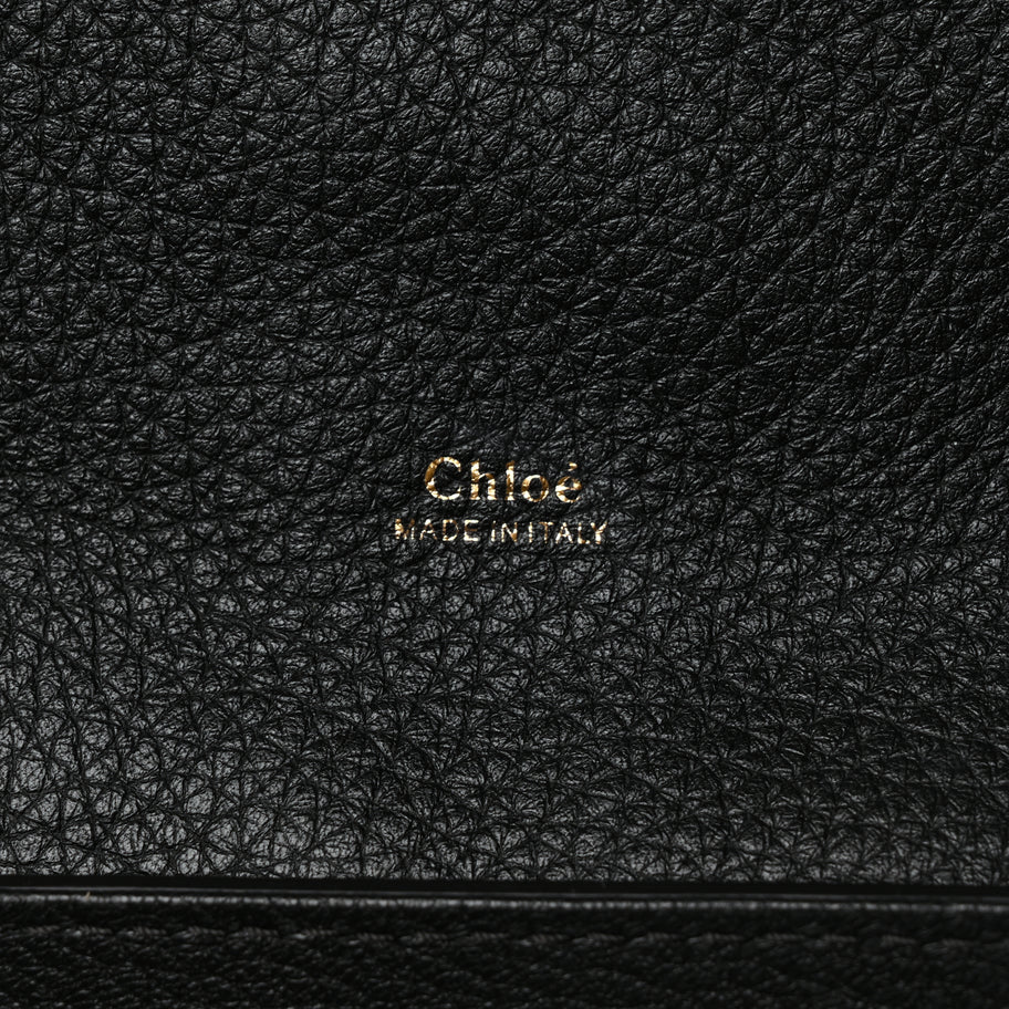 Chloe Grained Calfskin Small Aby Day Shoulder Bag Black Image 5