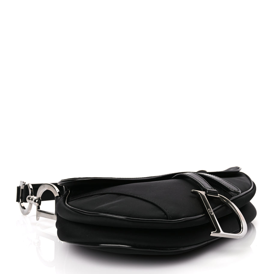 Christian Dior Nylon Saddle Bag Black Image 3