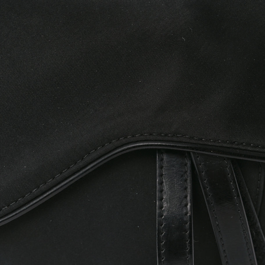 Christian Dior Nylon Saddle Bag Black Image 6