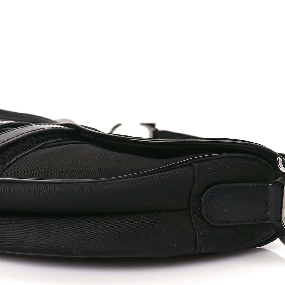 Christian Dior Nylon Saddle Bag Black Image 7