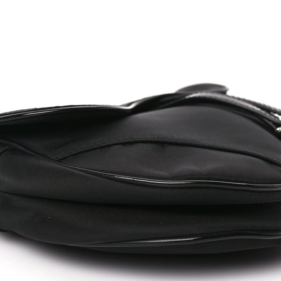 Christian Dior Nylon Saddle Bag Black Image 8