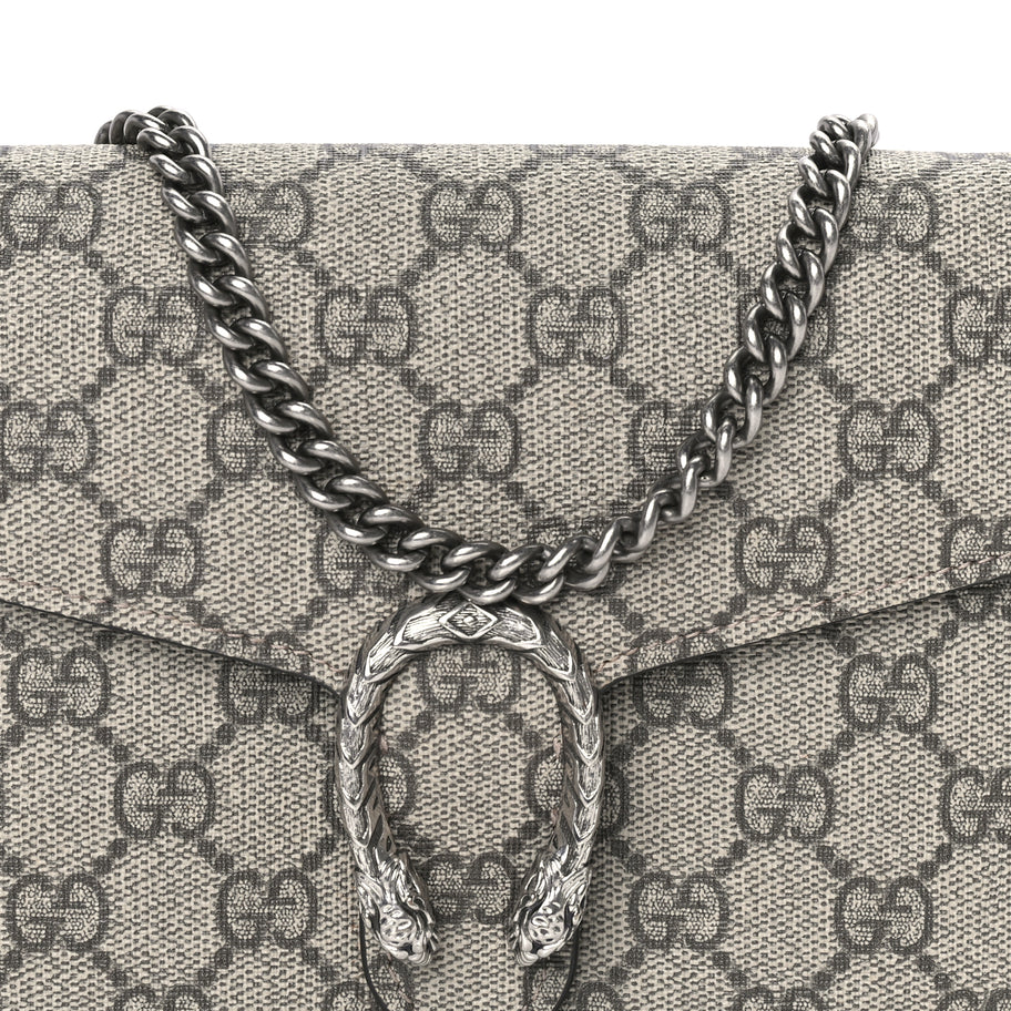 Gucci GG Supreme Monogram Mini Dionysus Chain Wallet Beige Taupe Image 6