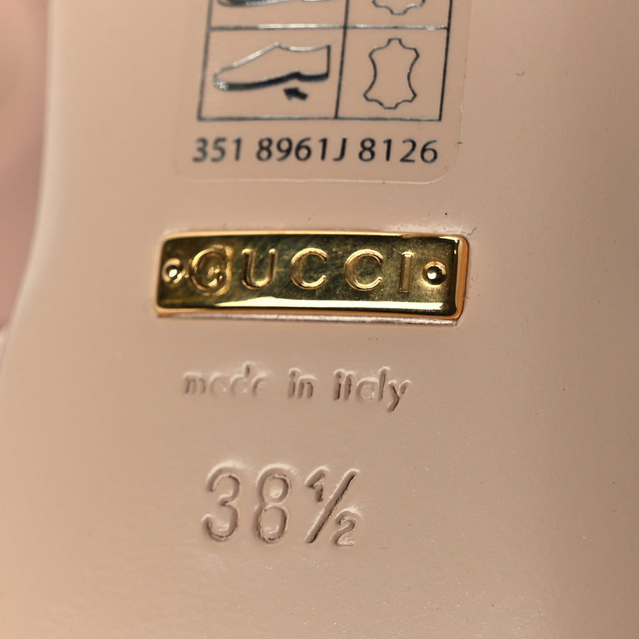 Gucci Malaga Kid Blondie 65mm Slide Sandals 38.5 Perfect Pink Image 7