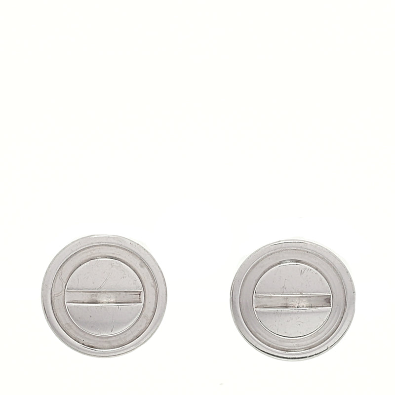  Cartier 18K White Gold LOVE Earrings