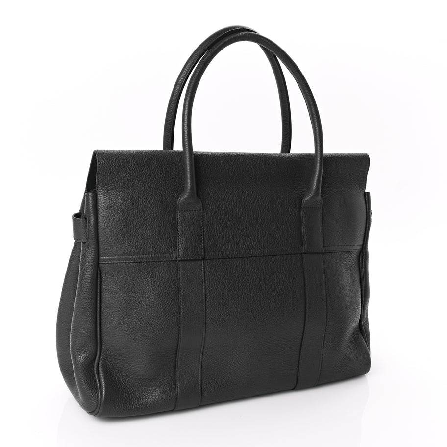 Mulberry Small Classic Grain Bayswater Black Image 2