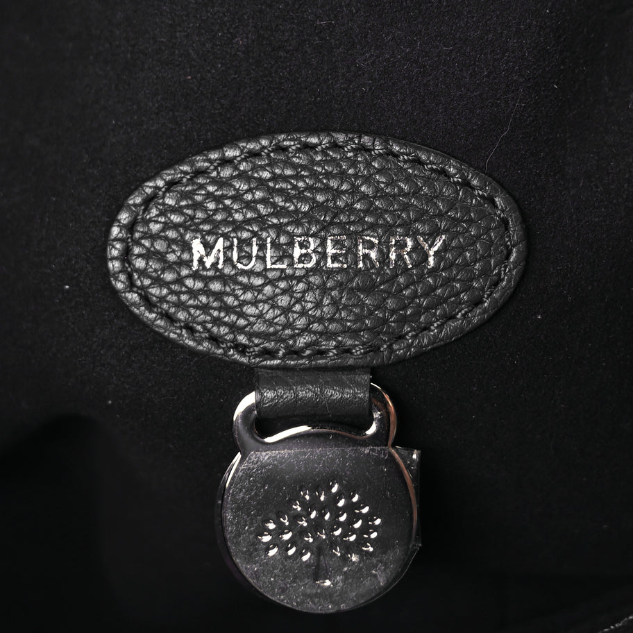 Mulberry Small Classic Grain Bayswater Black Image 5