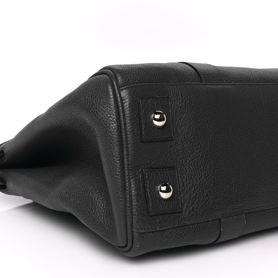 Mulberry Small Classic Grain Bayswater Black Image 7