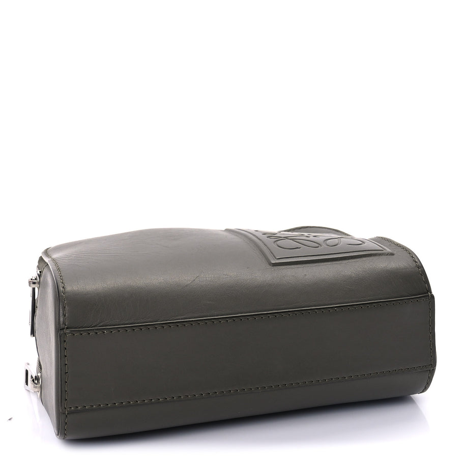Loewe Satin Calfskin Mini Camera Bag Olive Green Image 3