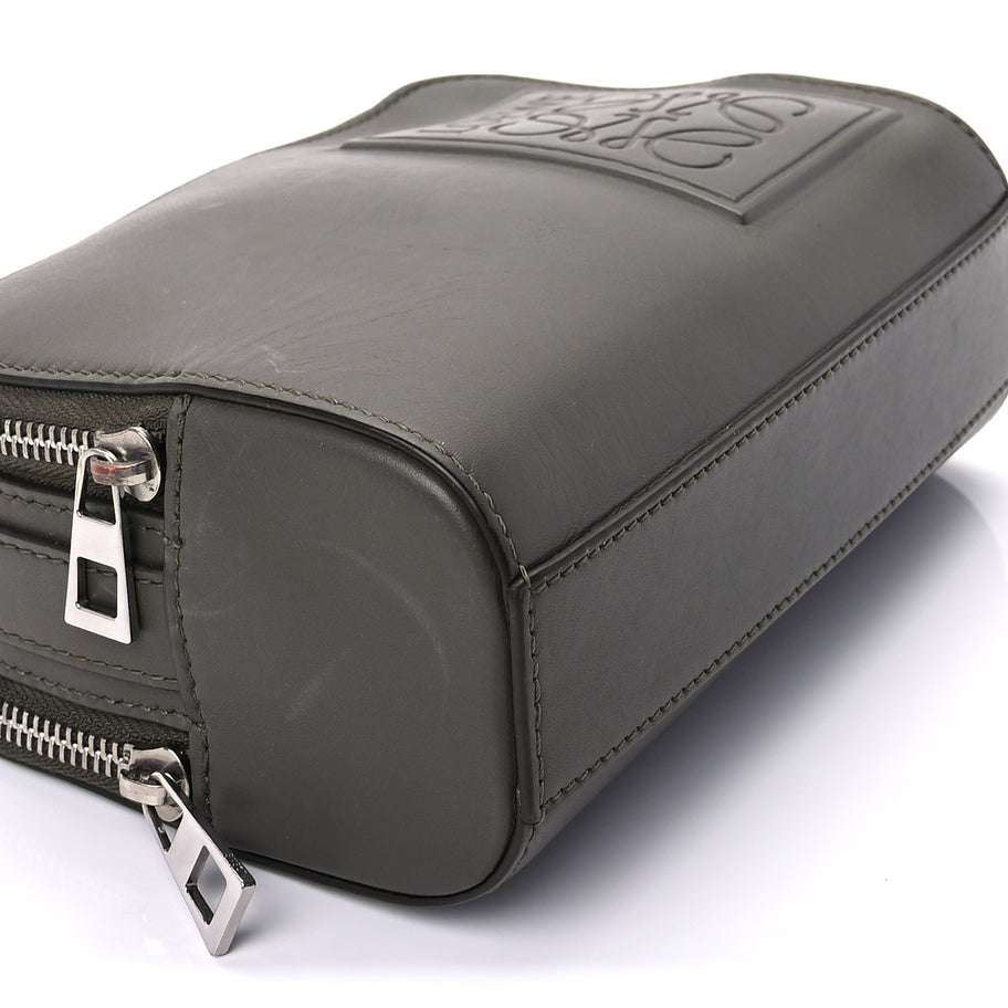Loewe Satin Calfskin Mini Camera Bag Olive Green Image 7