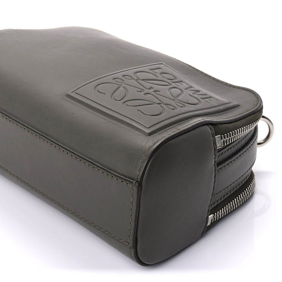 Loewe Satin Calfskin Mini Camera Bag Olive Green Image 8