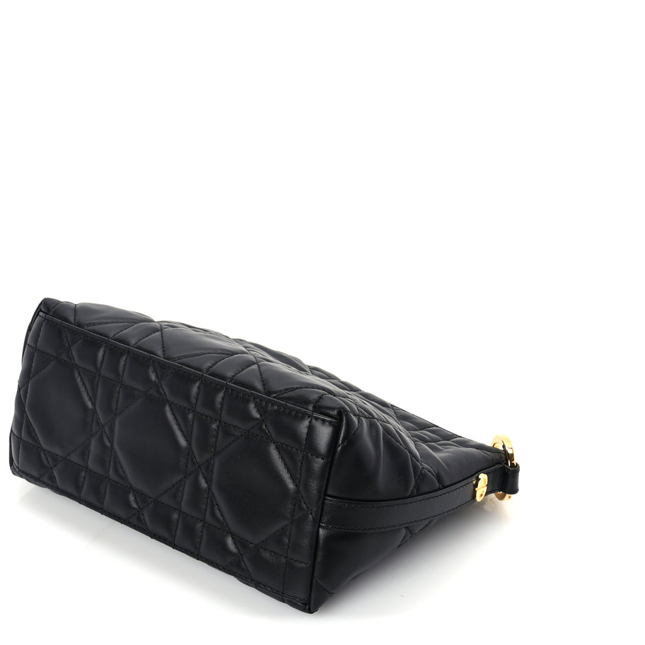 Christian Dior Lambskin Macrocannage DiorStar Hobo Bag Black Image 8