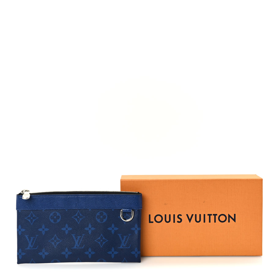 Louis Vuitton Taiga Monogram Pacific Discovery Pochette Cobalt Image 8