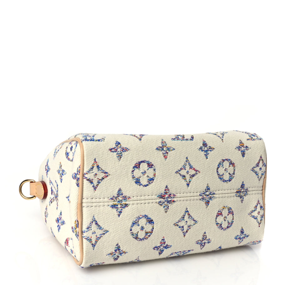 Louis Vuitton Monogram Jacquard Fabric Speedy Bandouliere 20 Multicolor Beige Image 3