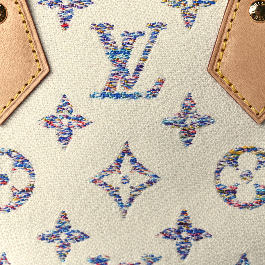 Louis Vuitton Monogram Jacquard Fabric Speedy Bandouliere 20 Multicolor Beige Image 6
