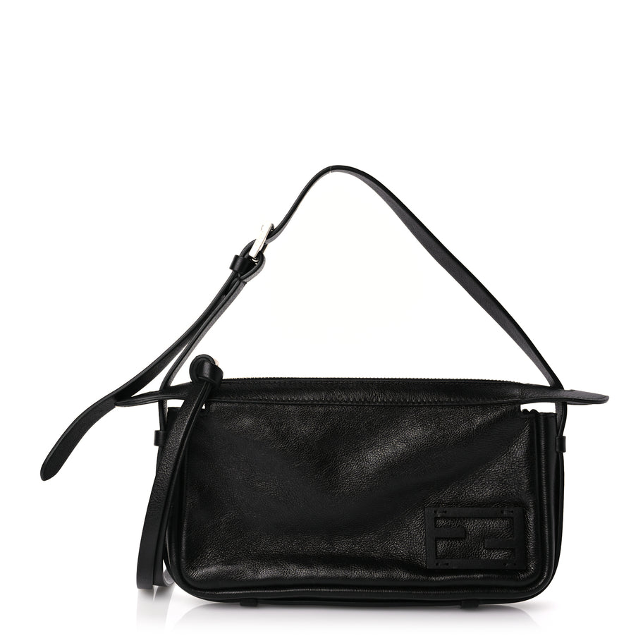 Fendi Vitello Mini Simply Fendi Shoulder Bag Black Image 1