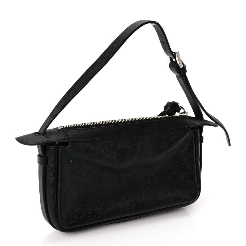  Fendi Vitello Mini Simply Fendi Shoulder Bag Black