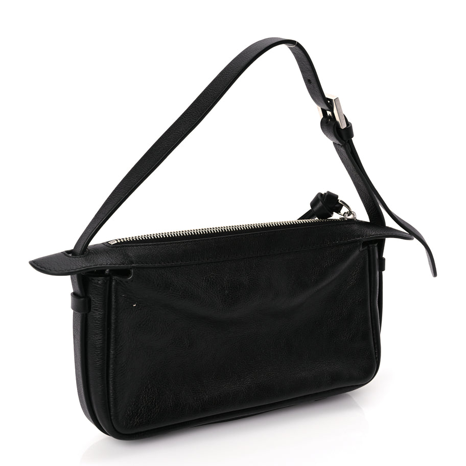 Fendi Vitello Mini Simply Fendi Shoulder Bag Black Image 2