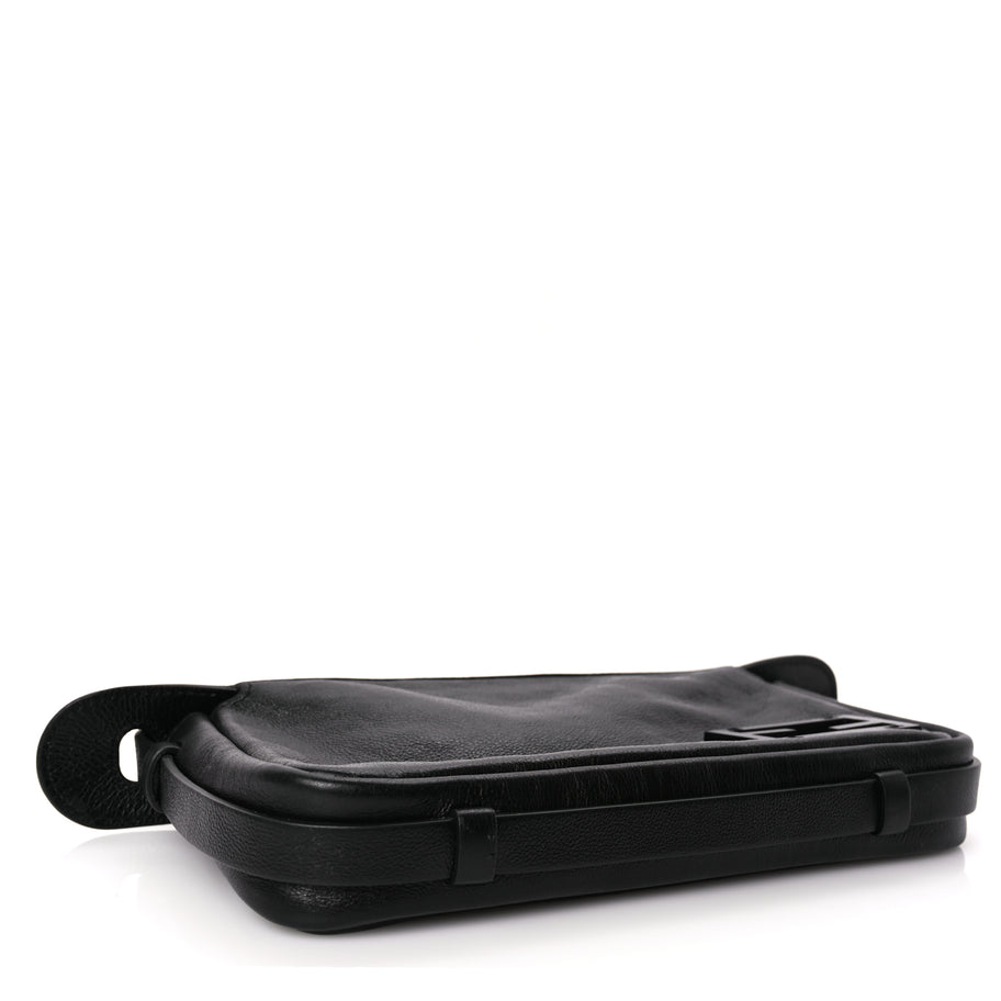 Fendi Vitello Mini Simply Fendi Shoulder Bag Black Image 3