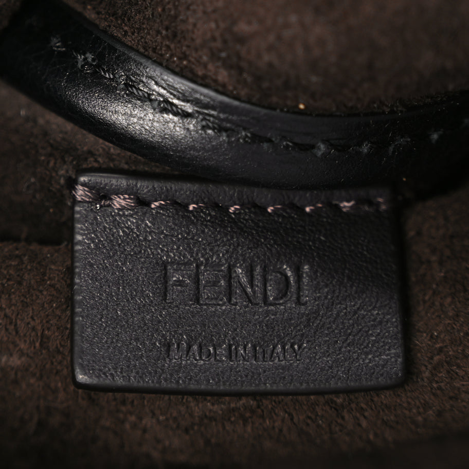 Fendi Vitello Mini Simply Fendi Shoulder Bag Black Image 5