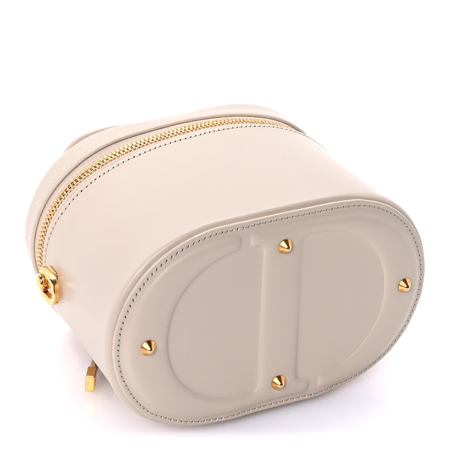 Christian Dior Lambskin Signature CD Vanity Case Caramel Beige Image 3