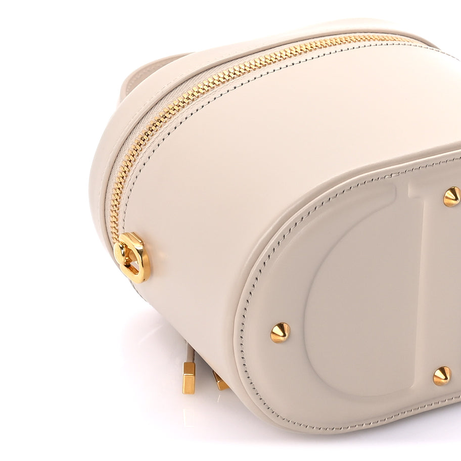Christian Dior Lambskin Signature CD Vanity Case Caramel Beige Image 7