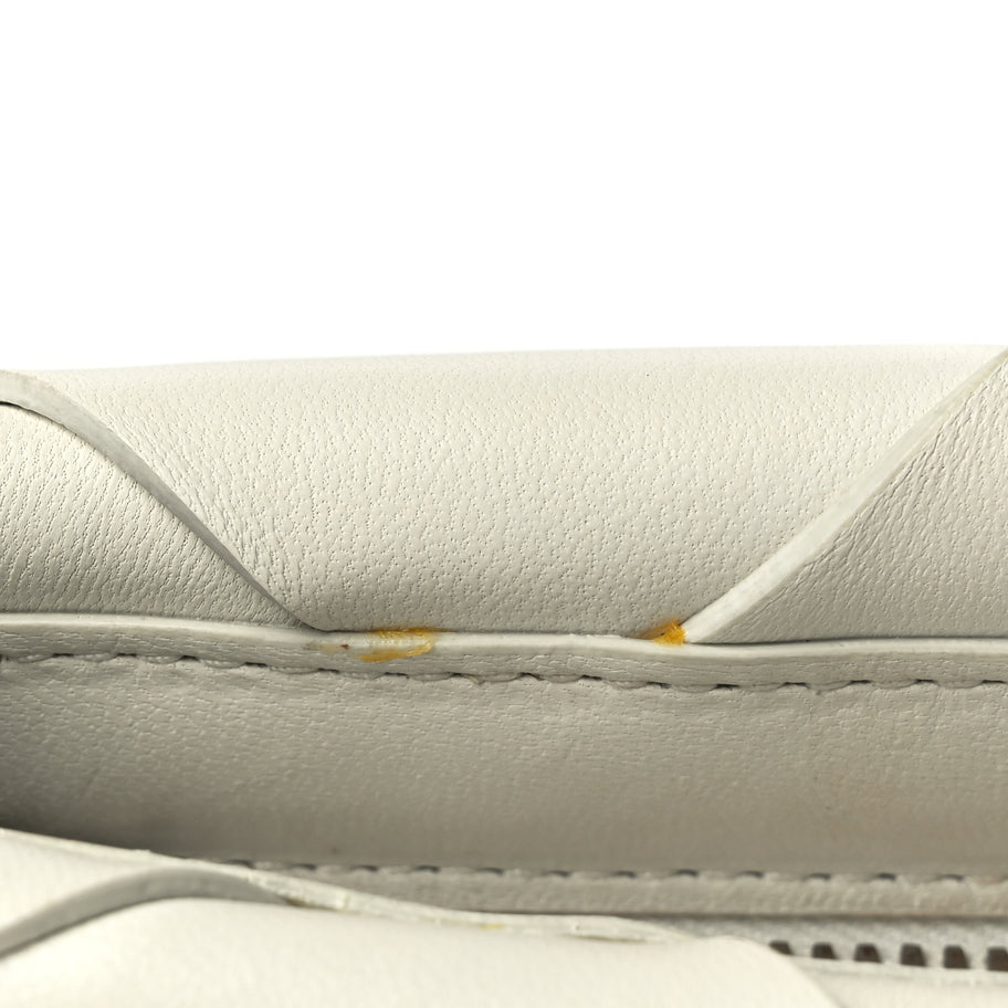 Bottega Veneta Nappa Maxi Blown Up Intrecciato Pouch Clutch  Optic White Image 8