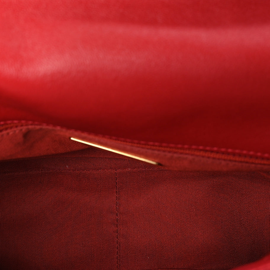 Chanel Lambskin Quilted Medium Chanel 19 Flap  Red Image 4